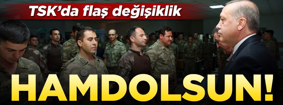 TSK'da yemek duası artık değişti...Allahımıza hamdolsun...