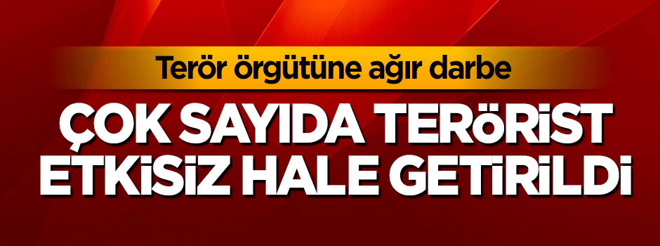 TSK'dan açıklama: 79 terörist etkisiz hale getirildi