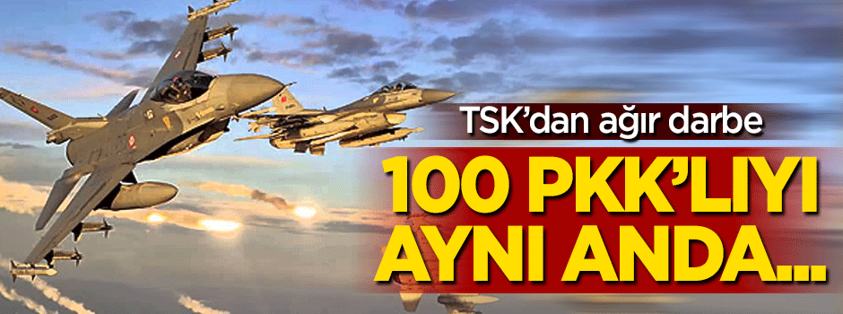 TSK'dan büyük darbe: 100 PKK'lı aynı anda imha edildi!