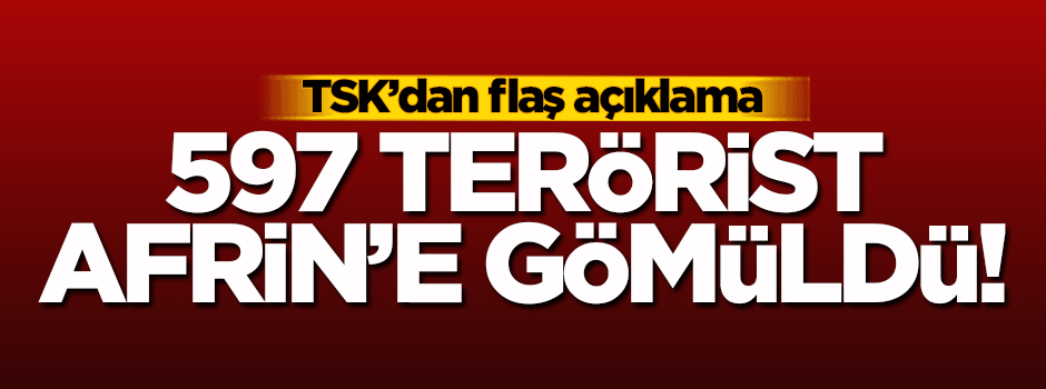 TSK'dan flaş açıklama! Öldürülen terörist sayısı...