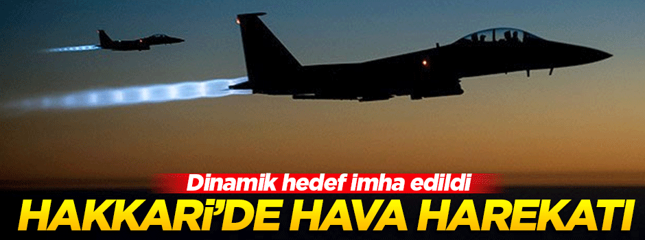 TSK'dan Hakkari'de hava harekatı