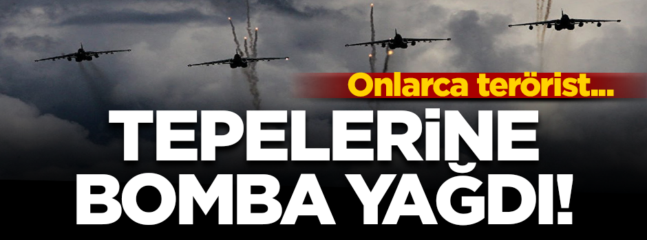 TSK'dan hava harekatı: 8 terörist etkisiz hale getirildi!