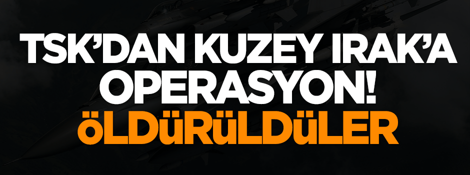 TSK'dan Kuzey Irak'a operasyon: Öldürüldüler