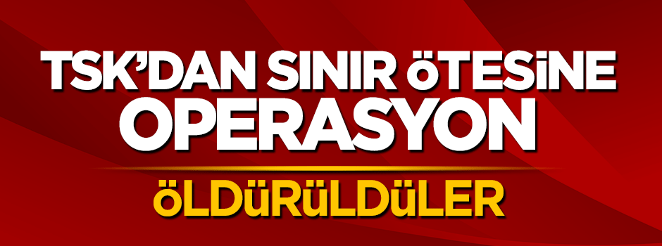 TSK'dan Kuzey Irak'a operasyon! Öldürüldüler