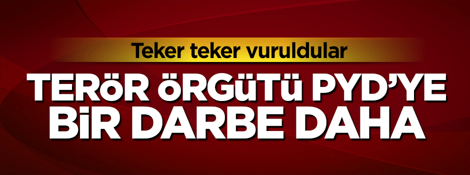 TSK'dan terör örgütü PYD'ye ağır darbe