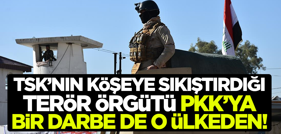 TSK'nın köşeye sıkıştırdığı terör örgütü PKK'ya bir darbe de o ülkeden!