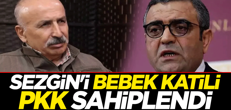 TSK'ya iftira atan Sezgin'i bebek katili PKK sahiplendi