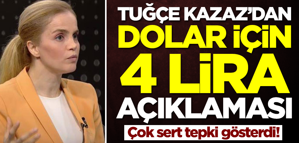 Tuğçe Kazaz'dan dolar için 4 lira açıklaması! Çok sert tepki gösterdi