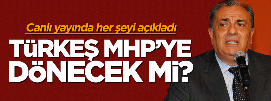 Tuğrul Türkeş'ten flaş açıklamalar