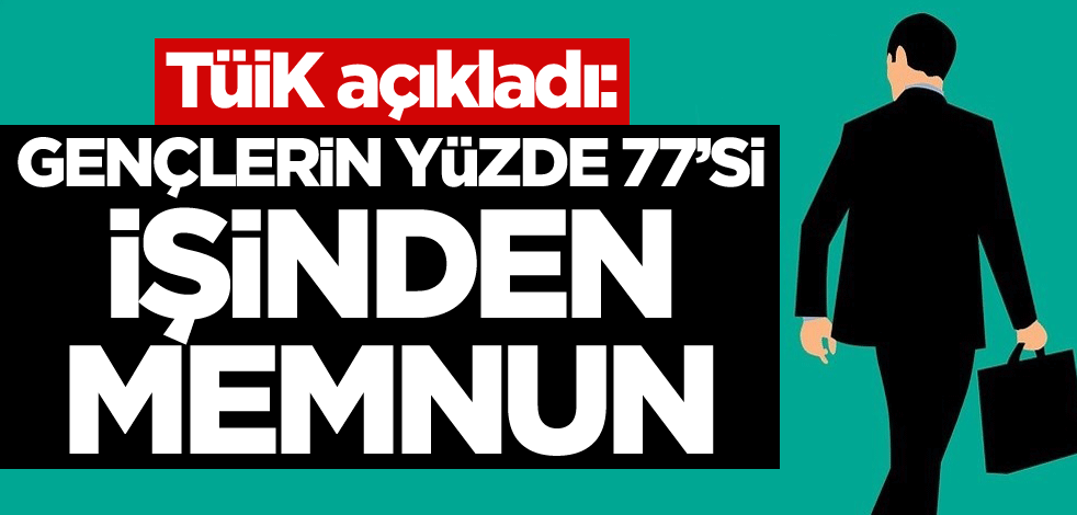 TÜİK açıkladı: Gençlerin yüzde 77’si işinden memnun