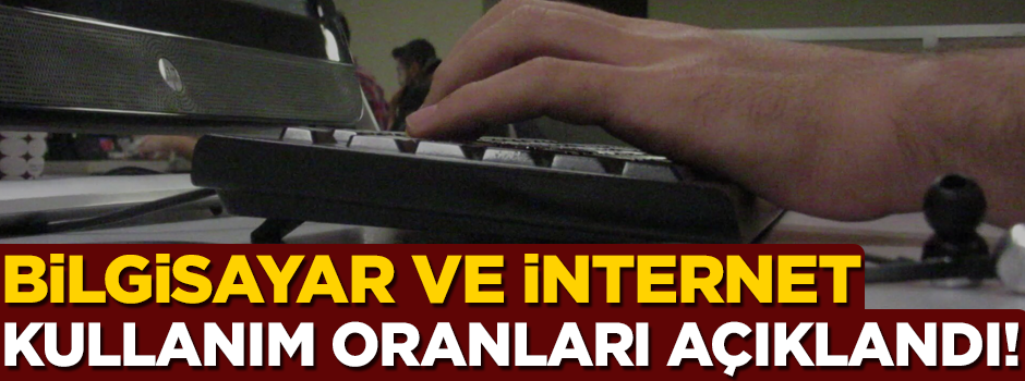 TÜİK, bilgisayar ve internet kullanım oranlarını açıkladı!