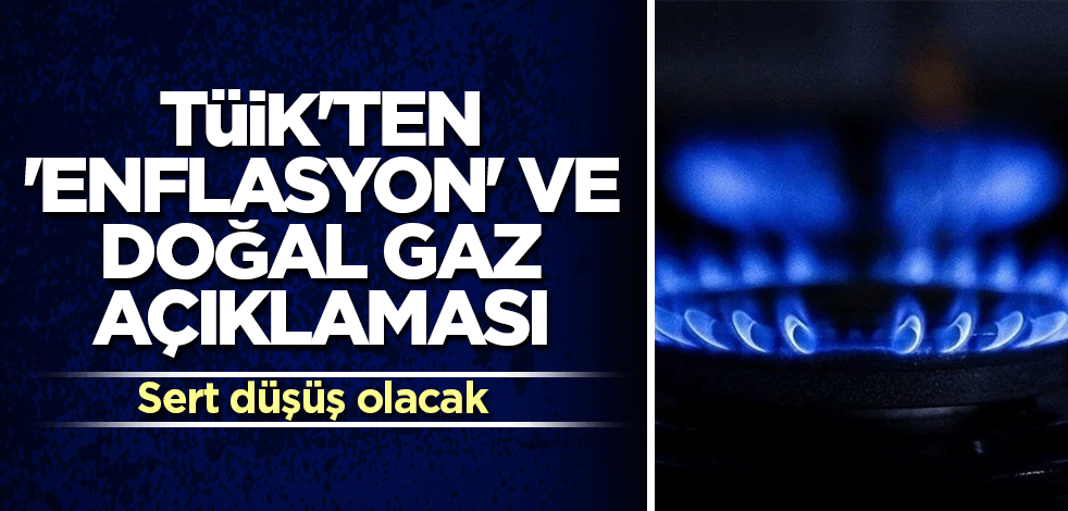 TÜİK'ten 'Enflasyon' ve doğal gaz açıklaması