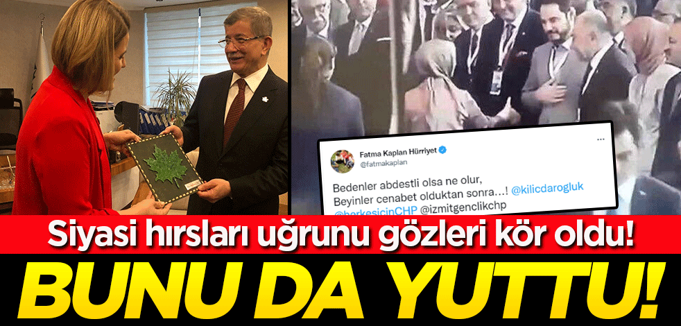 Tüm değerleri ayaklar altında! Ahmet Davutoğlu bunu da yuttu