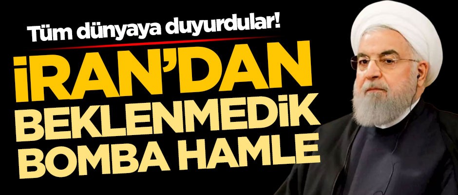Tüm dünyaya duyurdular! İran'dan beklenmedik hamle