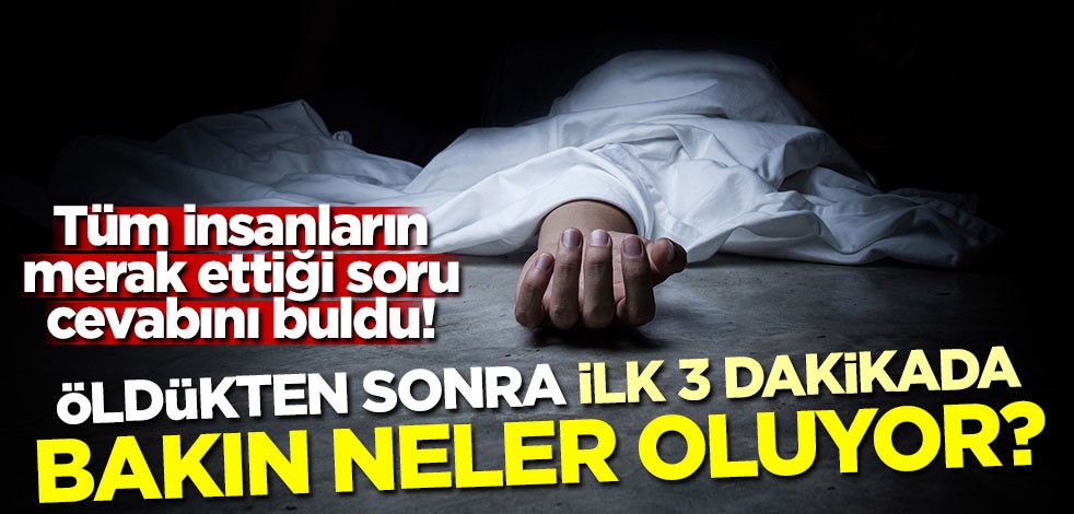Tüm insanların merak ettiği soru cevabını buldu! Öldükten sonra ilk 3 dakikada bakın neler oluyor?