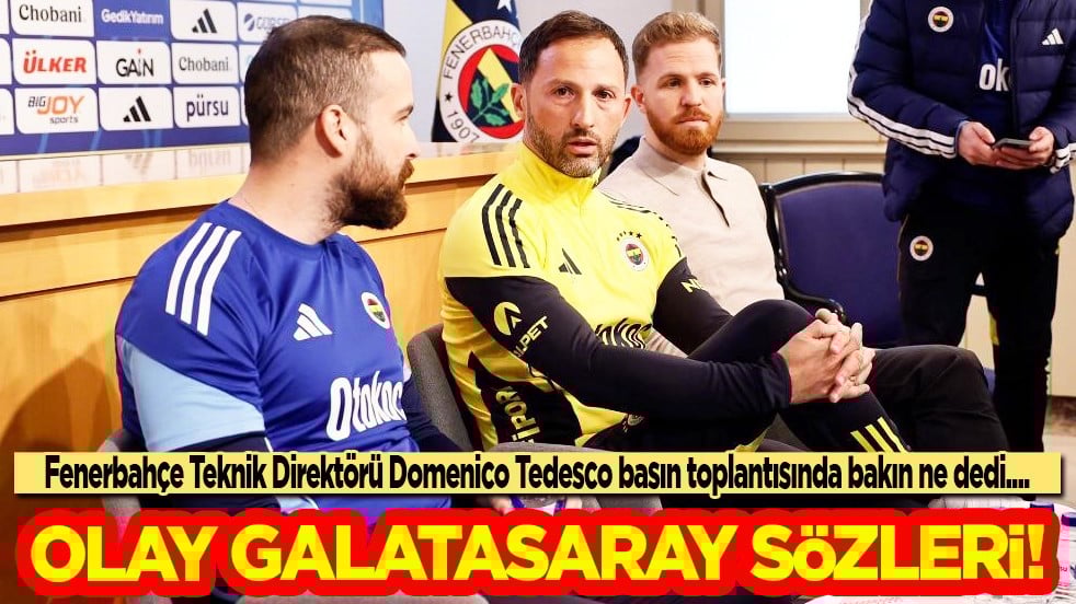 Tüm Türkiye’yi şaşırtan Galatasaray sözleri! Tedesco çok ama çok net konuştu derbi için... 