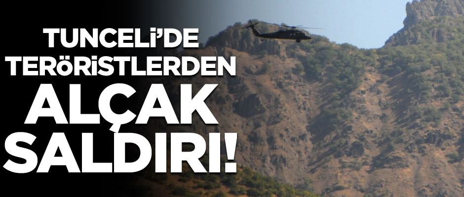Tunceli'de teröristler yol yapan işçilere saldırdı