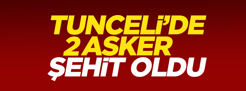 Tunceli'de yaralanan 4 askerden 2'si şehit oldu