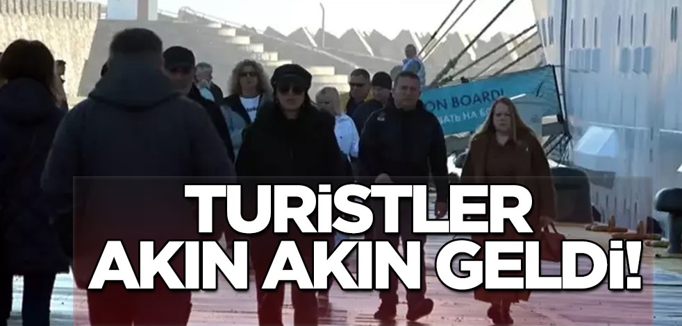 Turistler o ilimize akın akın geliyor! Rusya'dan 17 bin Rus turist taşıyan Astoria Grande gemisi Amasra'da