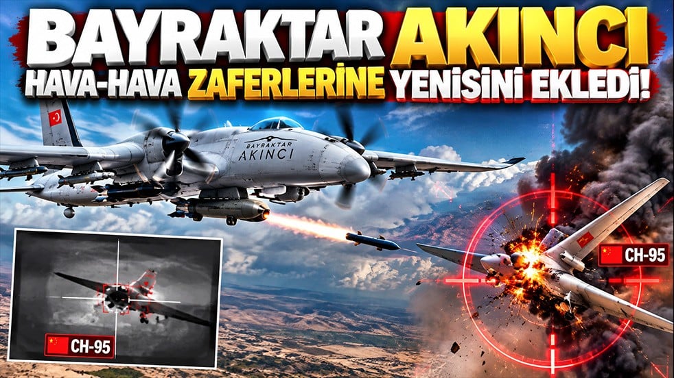 Türk AKINCI’dan Çin yapımı SİHA’ya havada darbe! Hava-hava zaferlerine yenisini ekledi