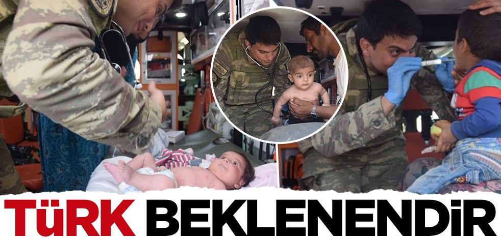 Türk askeri bölge halkının yaralarını sarmaya devam ediyor