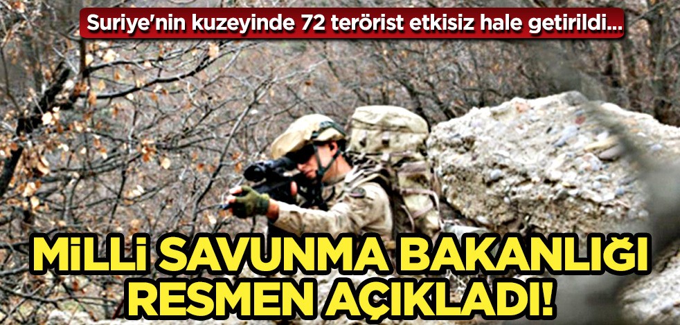  Türk bayrağı dalgalanıyor! Türk Silahlı Kuvvetleri son bir haftada 72 teröristi etkisiz hale getirdi