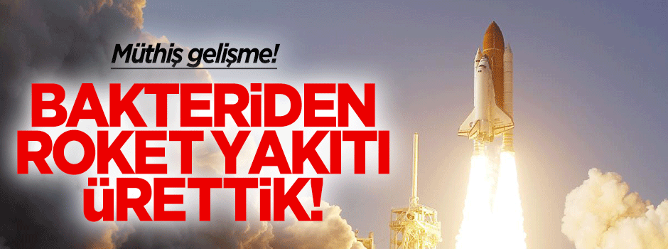 Türk bilim insanı bakteriden roket yakıtı üretti!