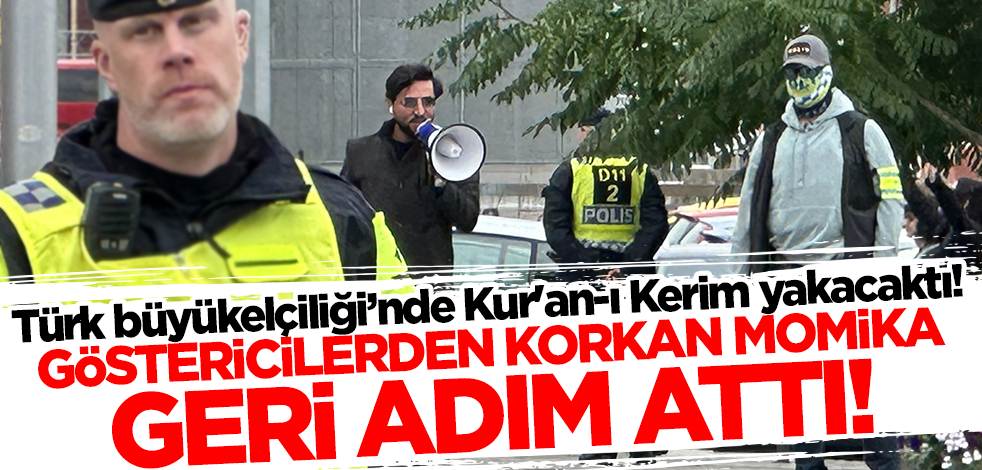 Türk büyükelçiliği önünde Kur'an-ı Kerim yakacaktı! Göstericilerden korkan Momika geri adım attı