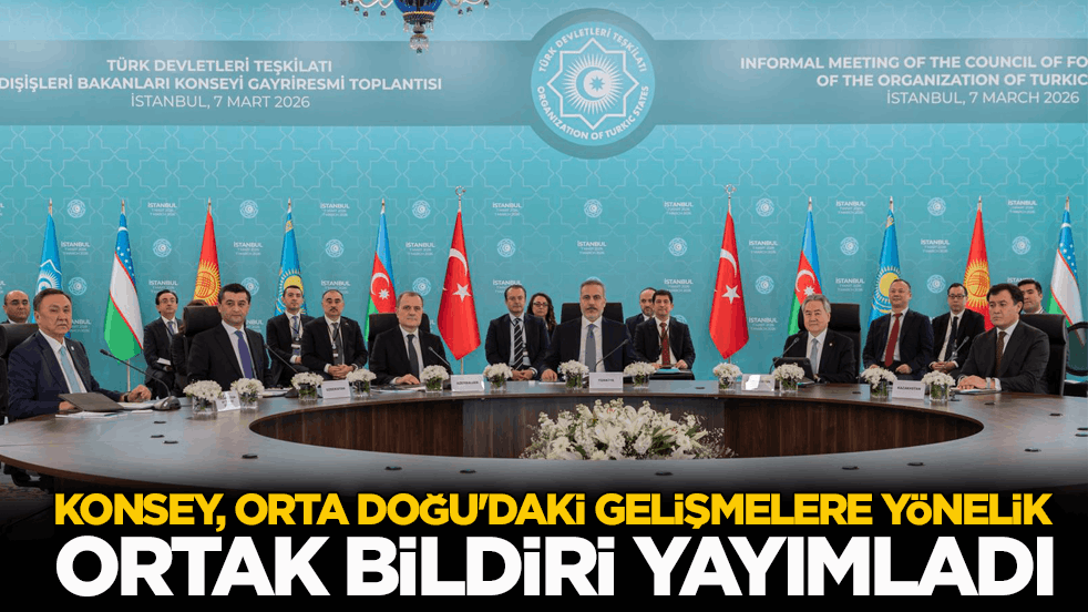 Türk Devletleri Teşkilatı Dışişleri Bakanları Konseyinden, Orta Doğu'daki gelişmelere yönelik ortak bildiri