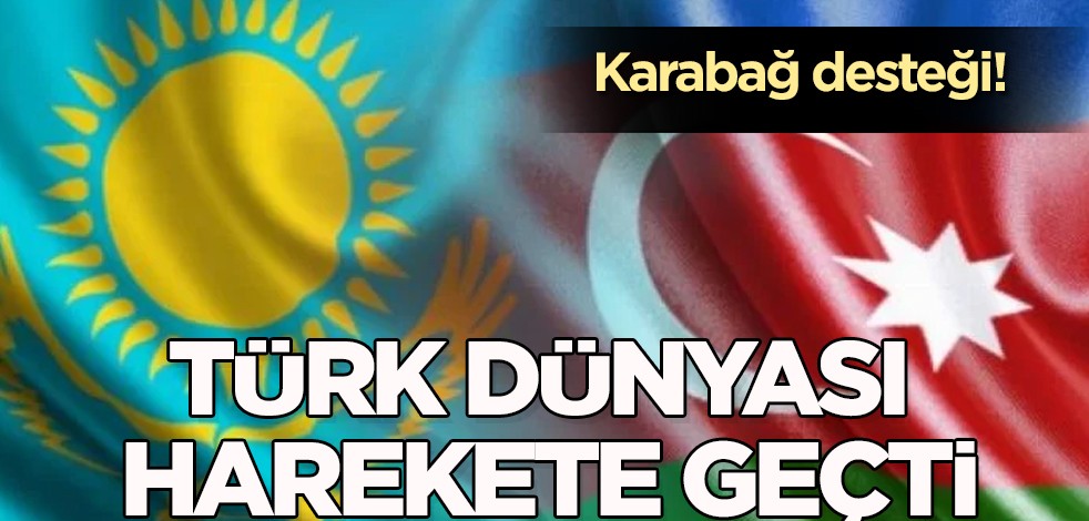 Türk dünyası ve Türkiye harekete geçti: Kazakistan'dan Azerbaycan'a rekor bir Karabağ desteği daha geldi