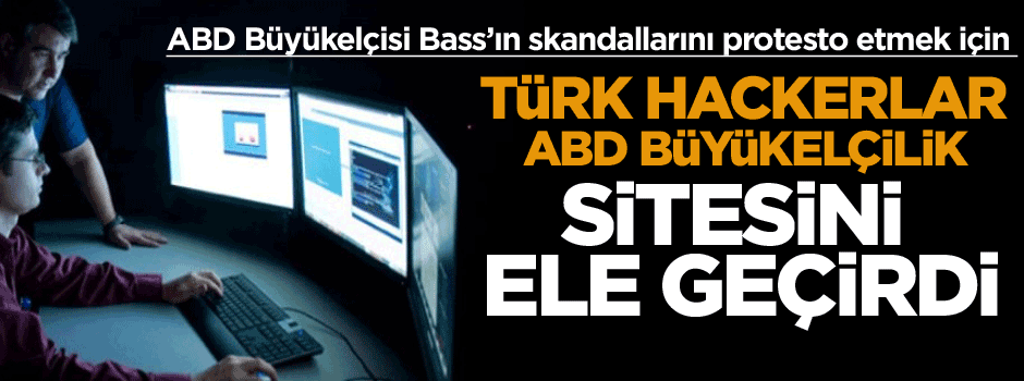 Türk hackerlar ABD büyükelçilik sitesini ele geçirdi