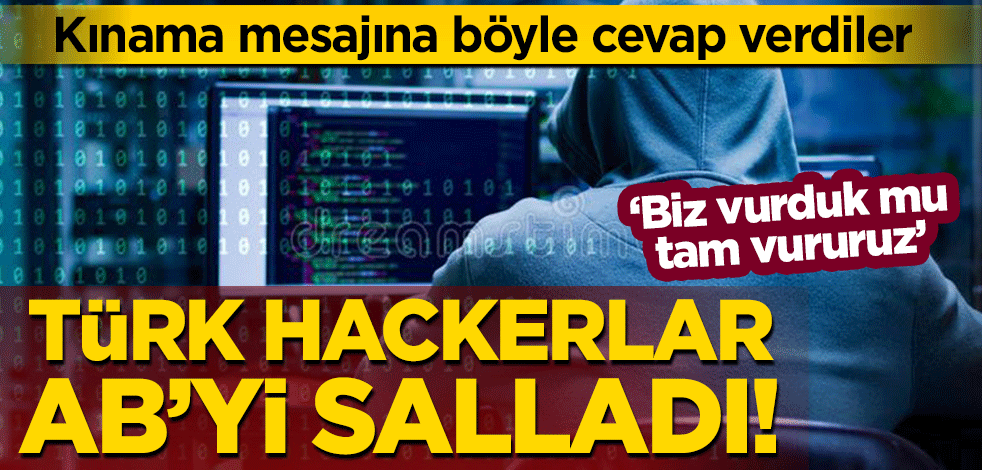 Türk hackerlar terörist sevici Avrupa Birliği'ni salladı! Kınama gelince böyle cevap verdiler: Biz vurduk mu tam vururuz