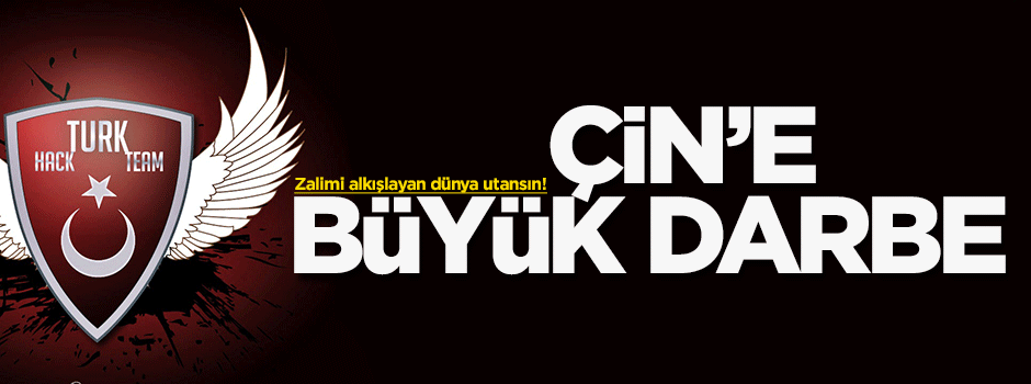 Türk hackerlardan Çin'e büyük darbe!