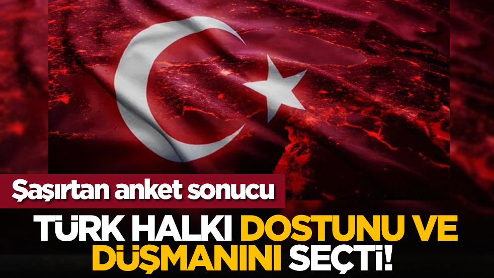 Türk halkı dostunu ve düşmanını seçti! Şaşırtan anket sonucu