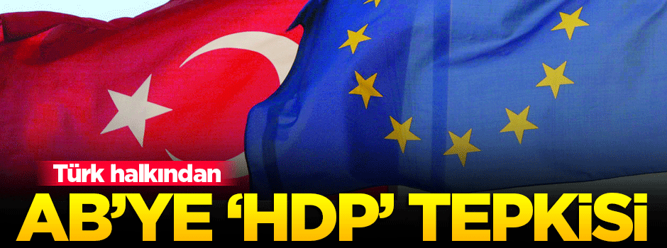 Türk halkından AB'ye 'HDP' tepkisi