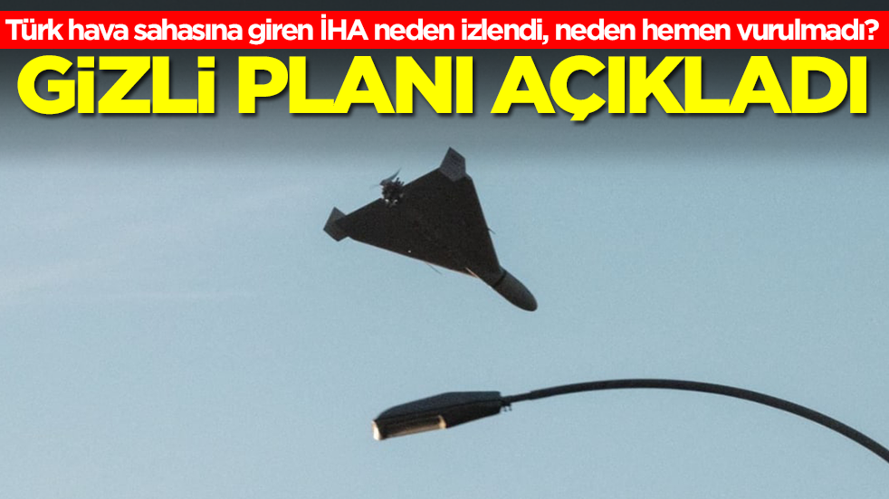 Türk hava sahasına giren İHA neden izlendi, neden hemen vurulmadı? Gizli planı açıkladı