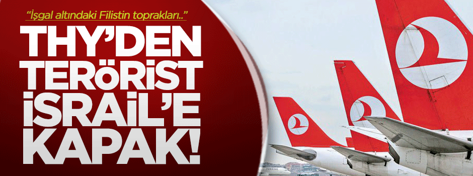 Türk Hava Yolları'ndan İsrail'e anlamlı gönderme!