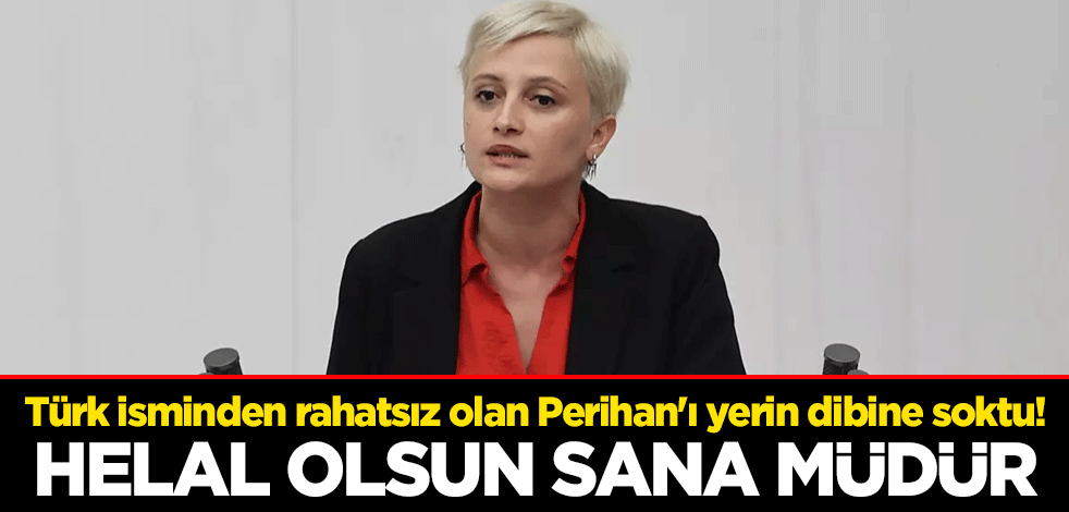 Türk isminden rahatsız olan DEM Partili Perihan Koca'yı yerin dibine soktu! Helal olsun sana müdür