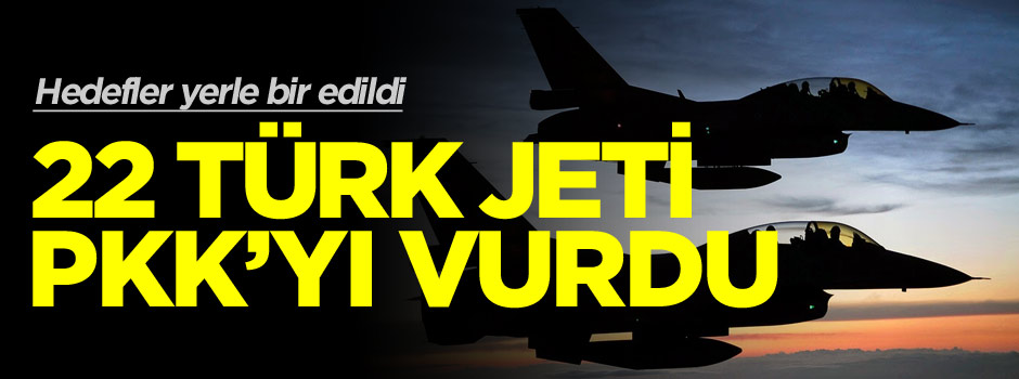 Türk jetleri Irak'ın Gara bölgesindeki PKK hedeflerini vurdu