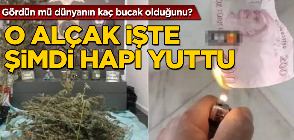 Türk Lirası'nı yakma ve uyuşturucu görüntüleri paylaşan kişiye büyük şok