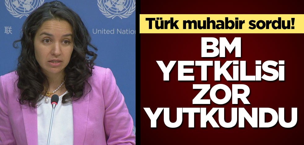 Türk muhabir sordu! BM yetkilisi zor yutkundu