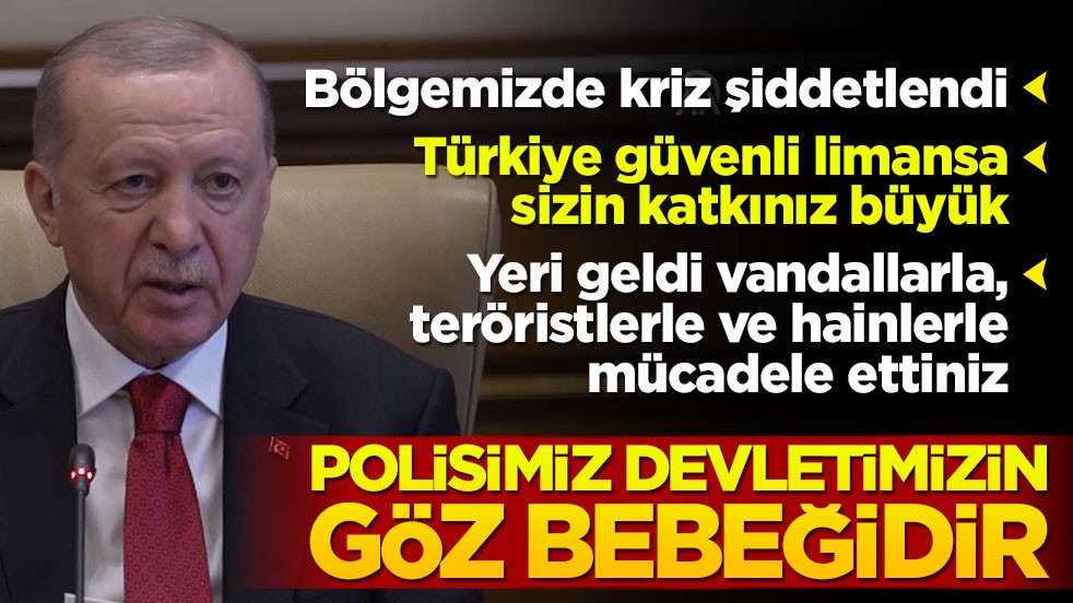 Türk Polis Teşkilatı'nın 181. Kuruluş Yıl Dönümü'nde Cumhurbaşkanı Erdoğan'dan önemli açıklamalar!
