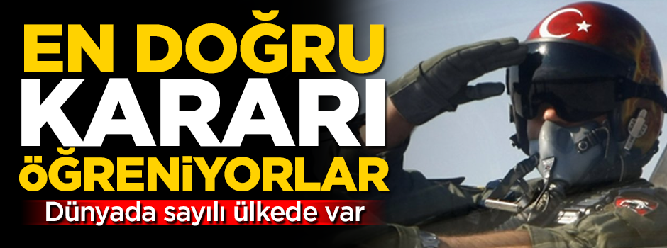 Türk savaş pilotları 'en doğru karar'ı öğreniyor! Dünyada sayılı ülkede var...