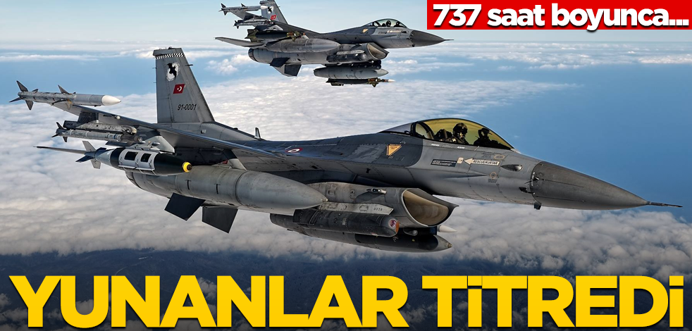 Türk savaş uçakları Mavi Vatan'da 737 saat uçuş yaptı