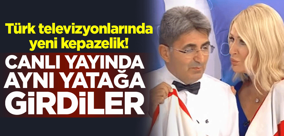 Türk televizyonlarında yeni kepazelik! Seda Sayan canlı yayında Canten Kaya ile yatağa girdi