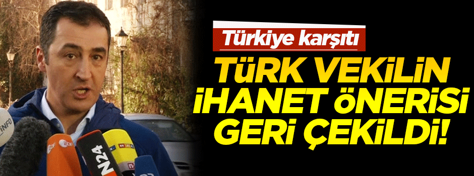 Türk vekilin 'soykırım' önergesi geri çekildi