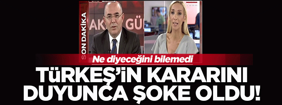 Türkeş'in kararını canlı yayında öğrenince şoke oldu!