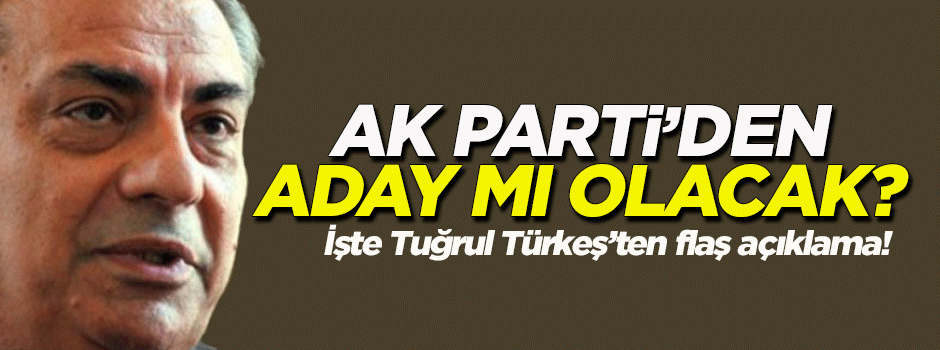 Türkeş'ten Ak Parti'yle ilgili adaylık açıklaması