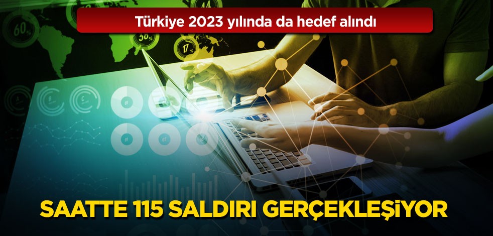  Türkiye 2023 yılında da hedef alındı! Saatte 115 saldırı gerçekleşiyor
