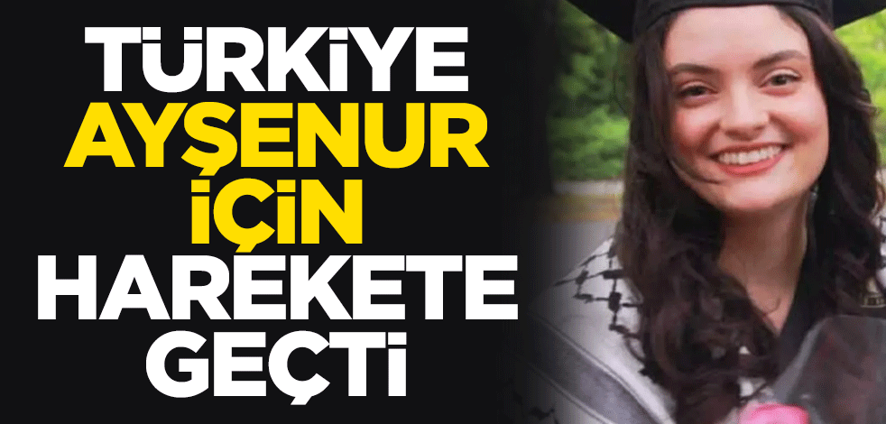 Türkiye Ayşenur Eygi için harekete geçti